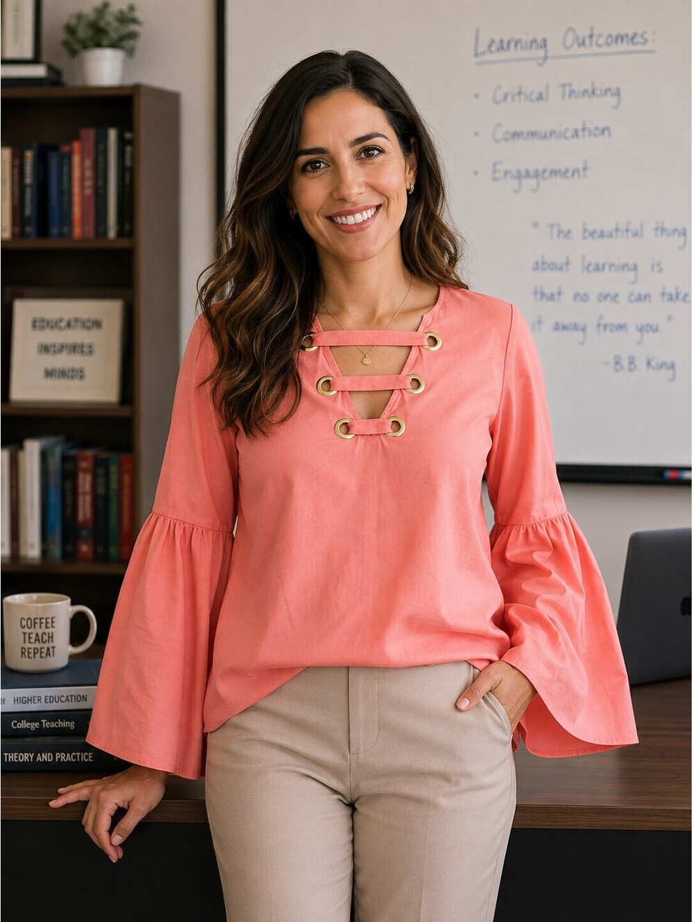 Michael Kors long sleeve blouse